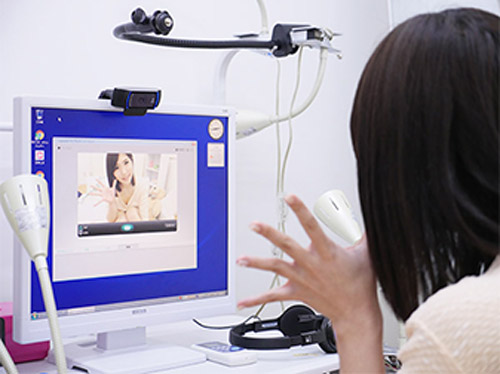 チャットをしている様子